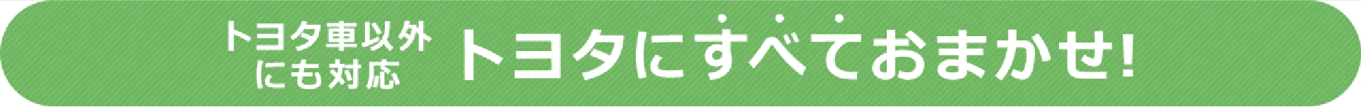 トヨタにすべておまかせ